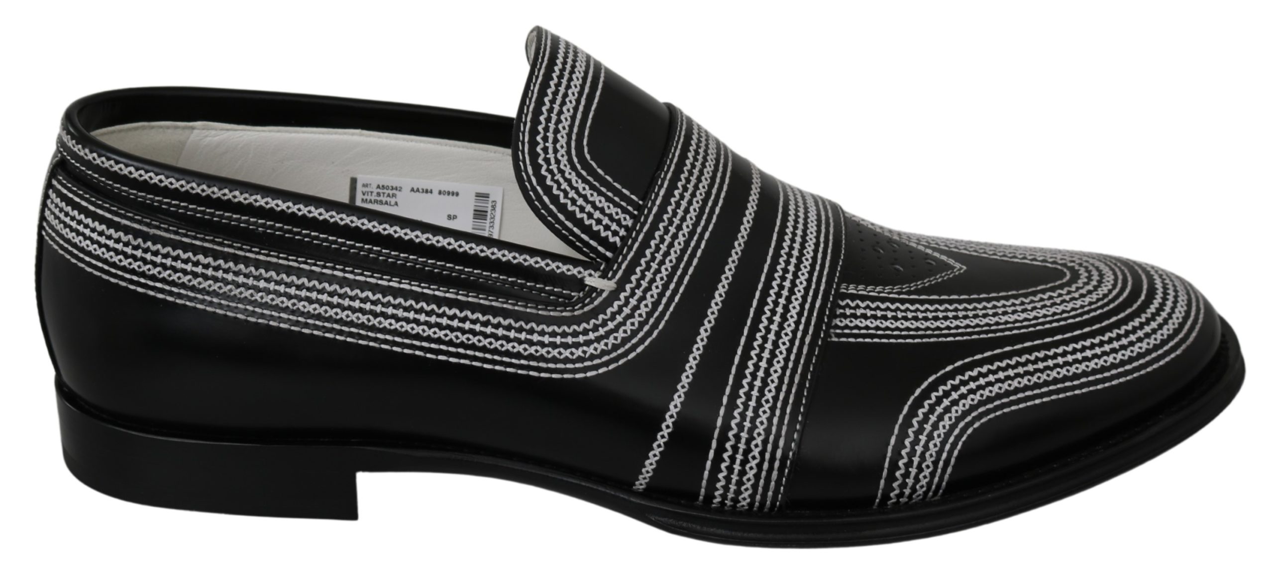 Dolce & Gabbana Men's Leather Loafer Black MV3003 - EU44/US11