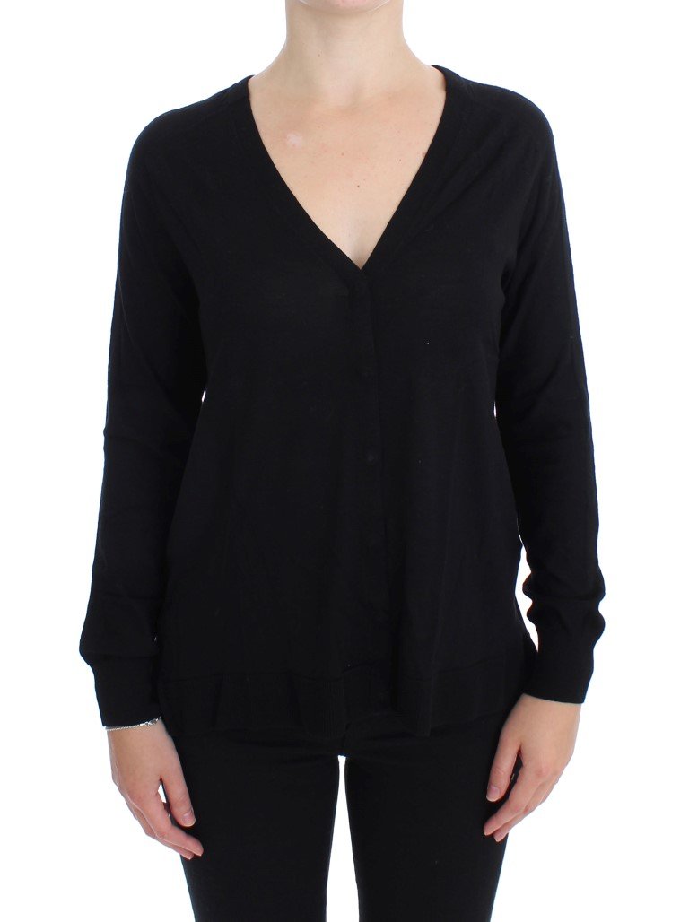 Dolce & Gabbana Women's Wool Button Cardigan Black SIG17327 - IT46|XL