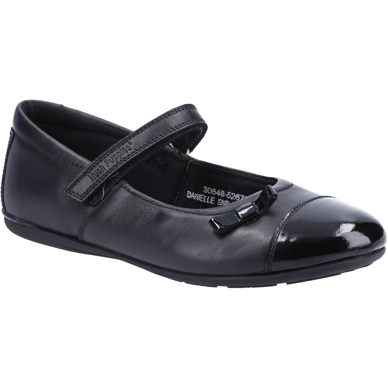 Hush Puppies Kid's Danielle Junior School Shoe Black 30847 - Black 2