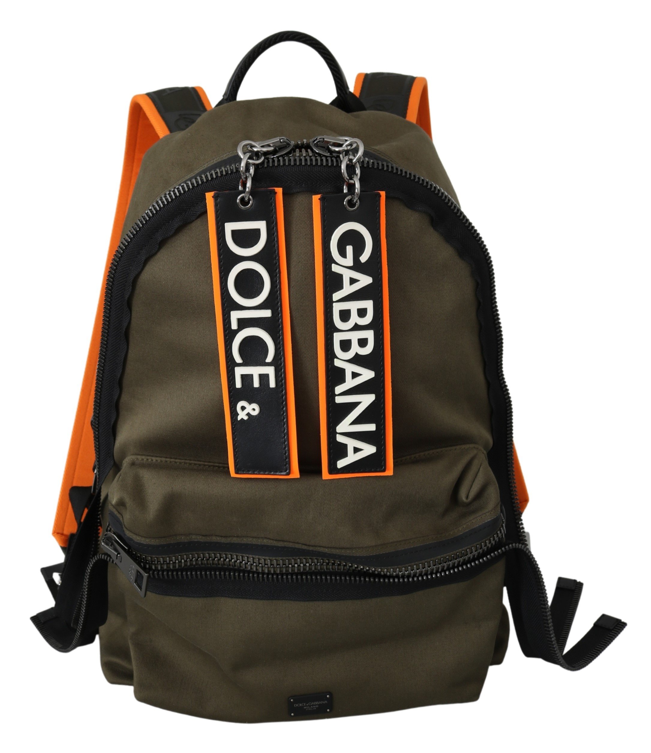 Dolce & Gabbana Men's Travel School Backpack Orange VAS10045