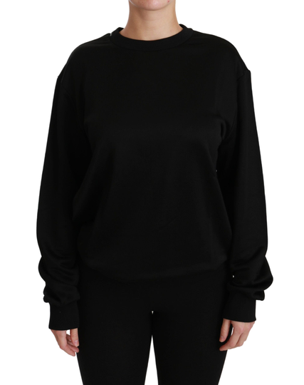 Dolce & Gabbana Women's Cotton Crewneck Pullover Black TSH4422-38 - IT38|XS