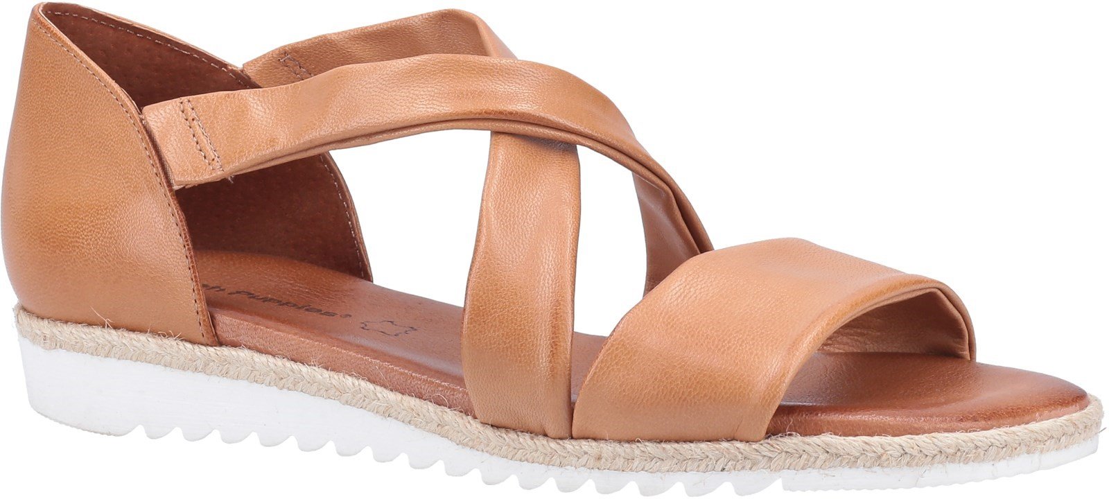 Hush Puppies Women's Gemma Espadrille Wedge Sandal Various Colours 31948 - Tan 3