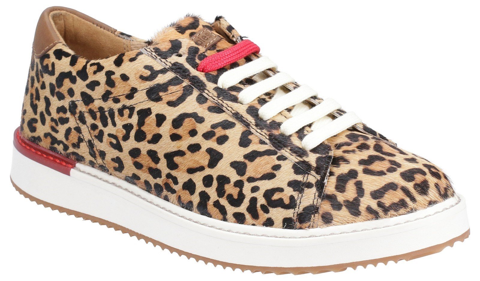 Hush Puppies Women's Sabine BouncePLUS Lace Up Trainer Various Colours 29235 - Leopard Calf Hair 9