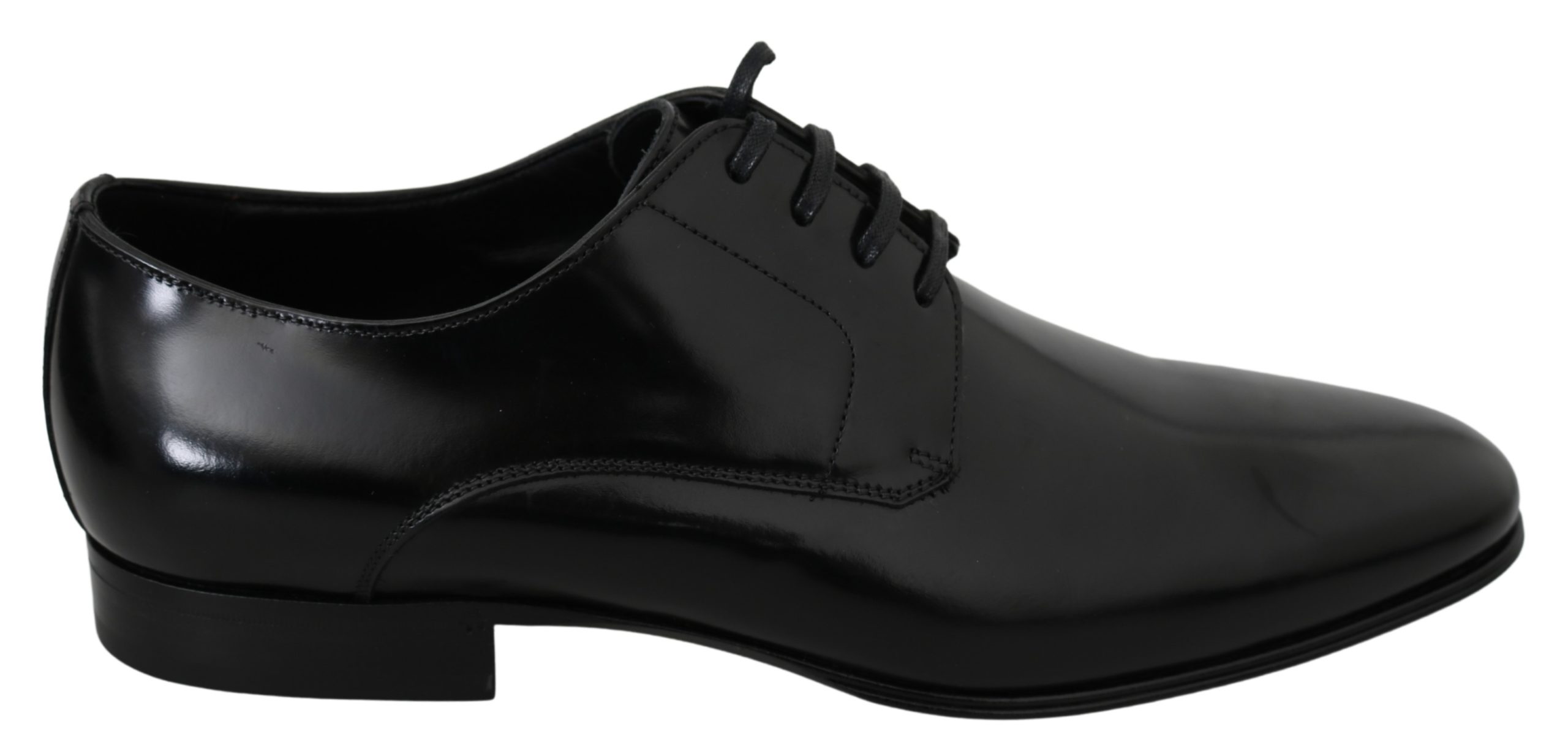 Dolce & Gabbana Men's Solid Leather Derby Shoe Black MV2896 - EU41/US8