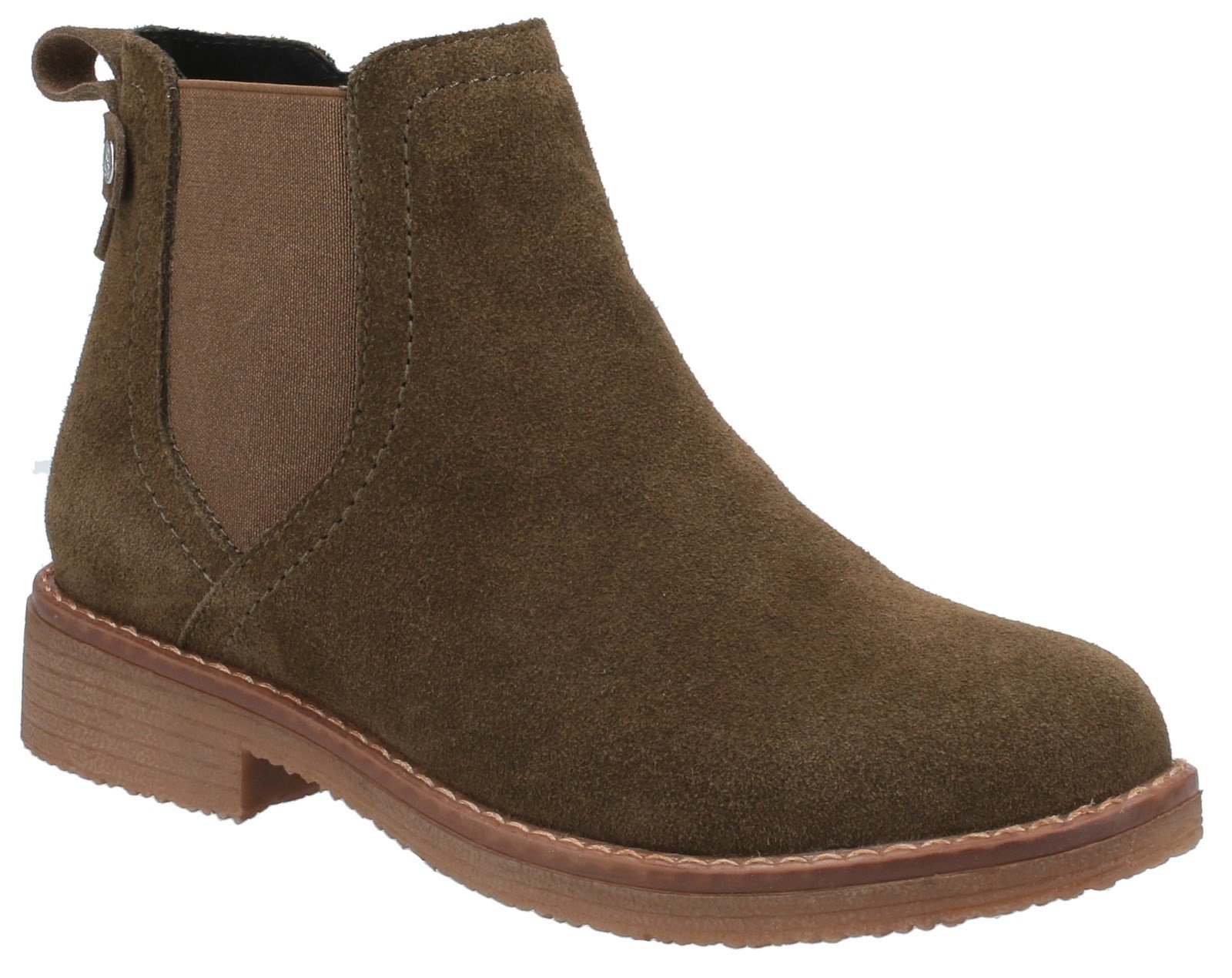 Hush Puppies Women's Maddy Ladies Ankle Boots Various Colours 31214 - Khaki 3