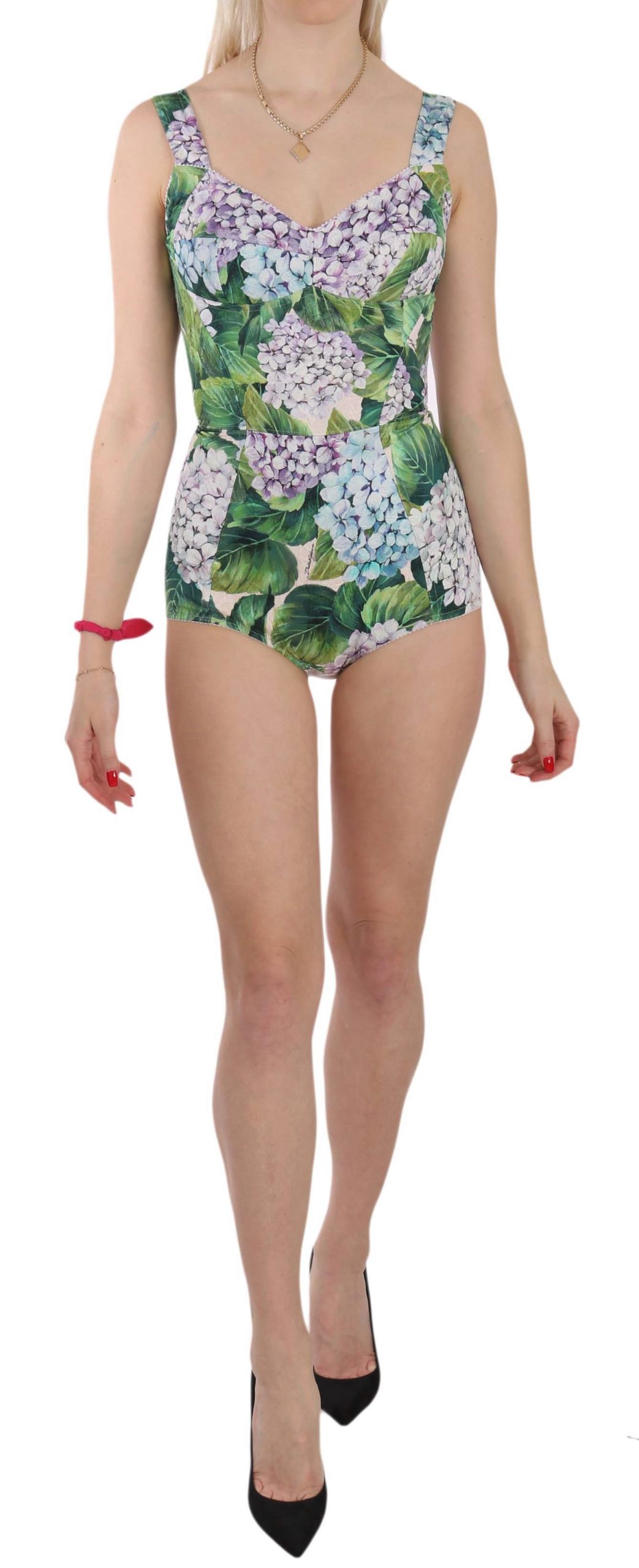 Dolce & Gabbana Women's Romper Hortensia Stretch Dress Multicolor TSH2977 - IT36 | XS