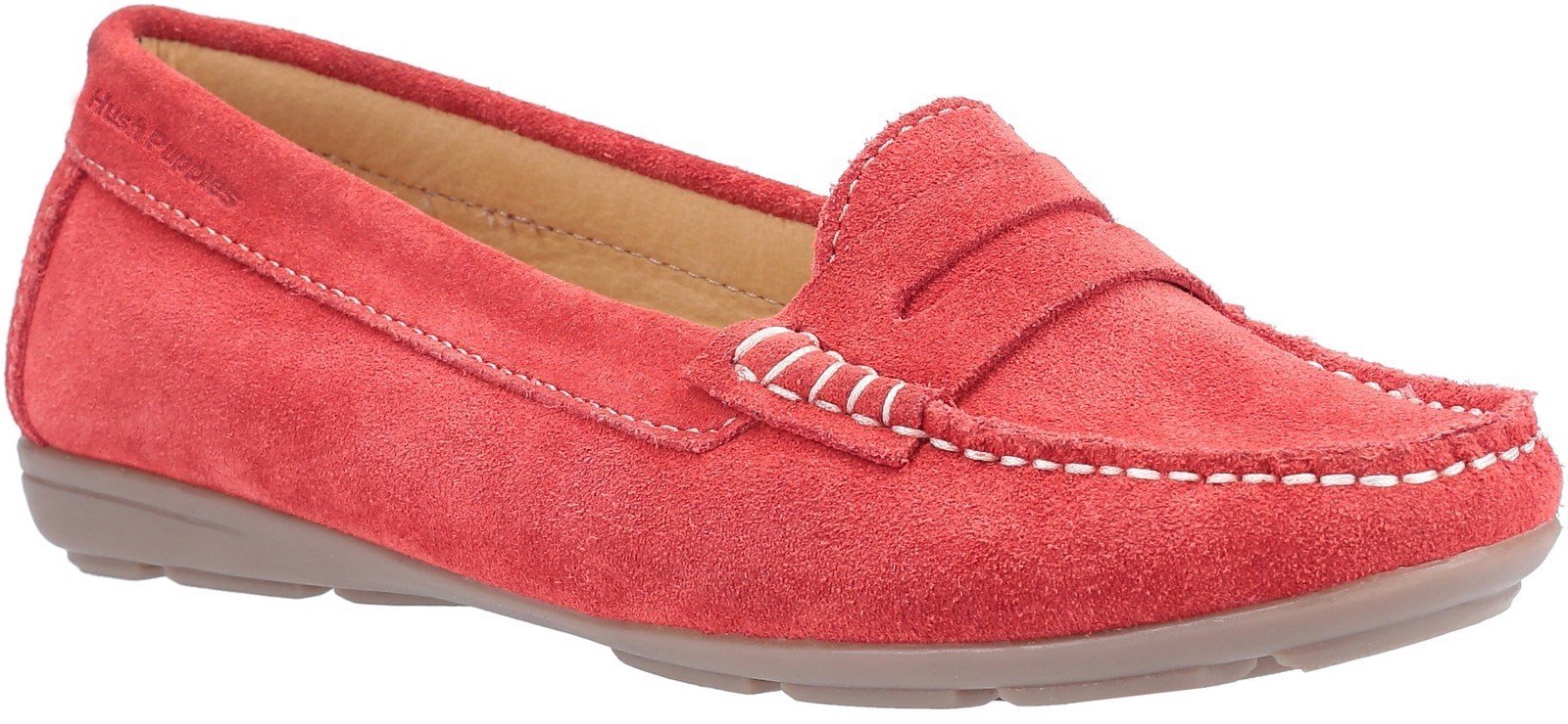 Hush Puppies Women's Margot Slip On Loafer Various Colours 30238 - Red 3