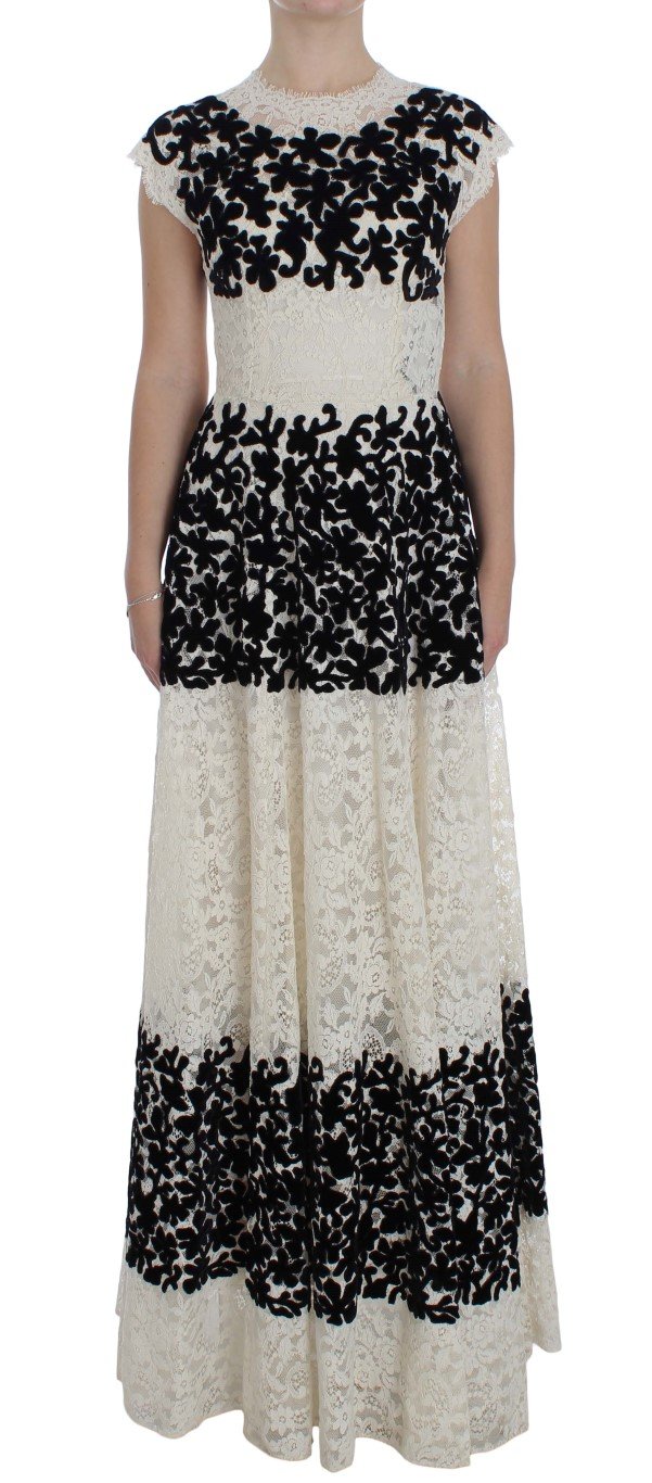 Dolce & Gabbana Women's Floral Lace Ricamo Dress Multicolor NOC10090 - IT38|XS