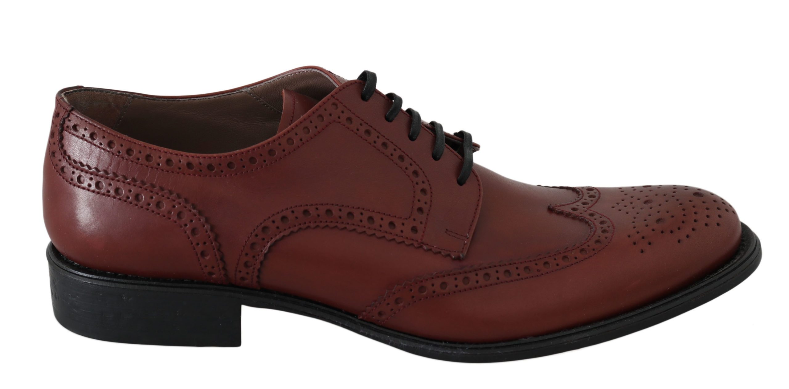 Dolce & Gabbana Men's Leather Brogue Shoes Red MV2495 - EU42.5/US9.5