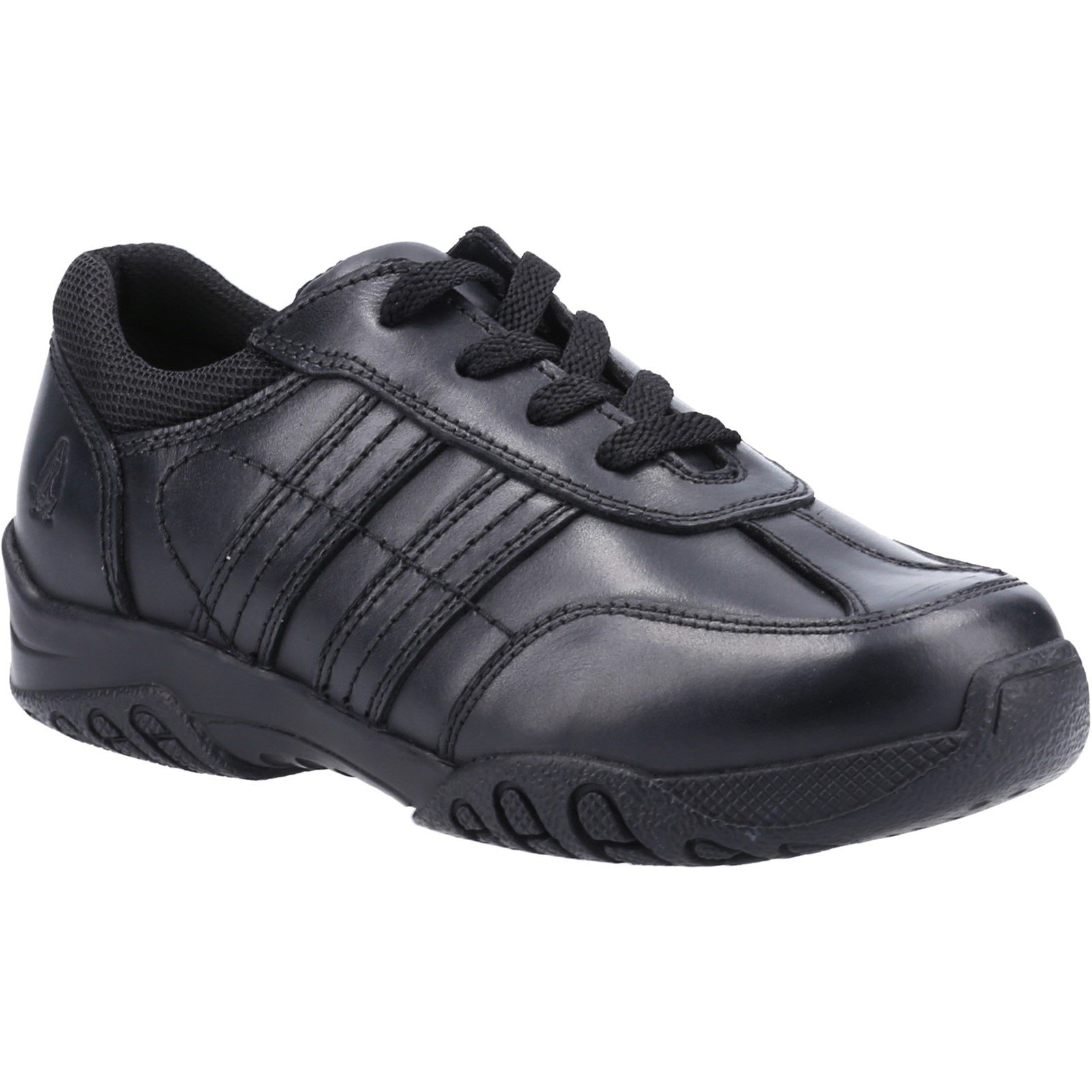 Hush Puppies Kid's Jezza2 Junior School Shoe Black 32606 - Black 13