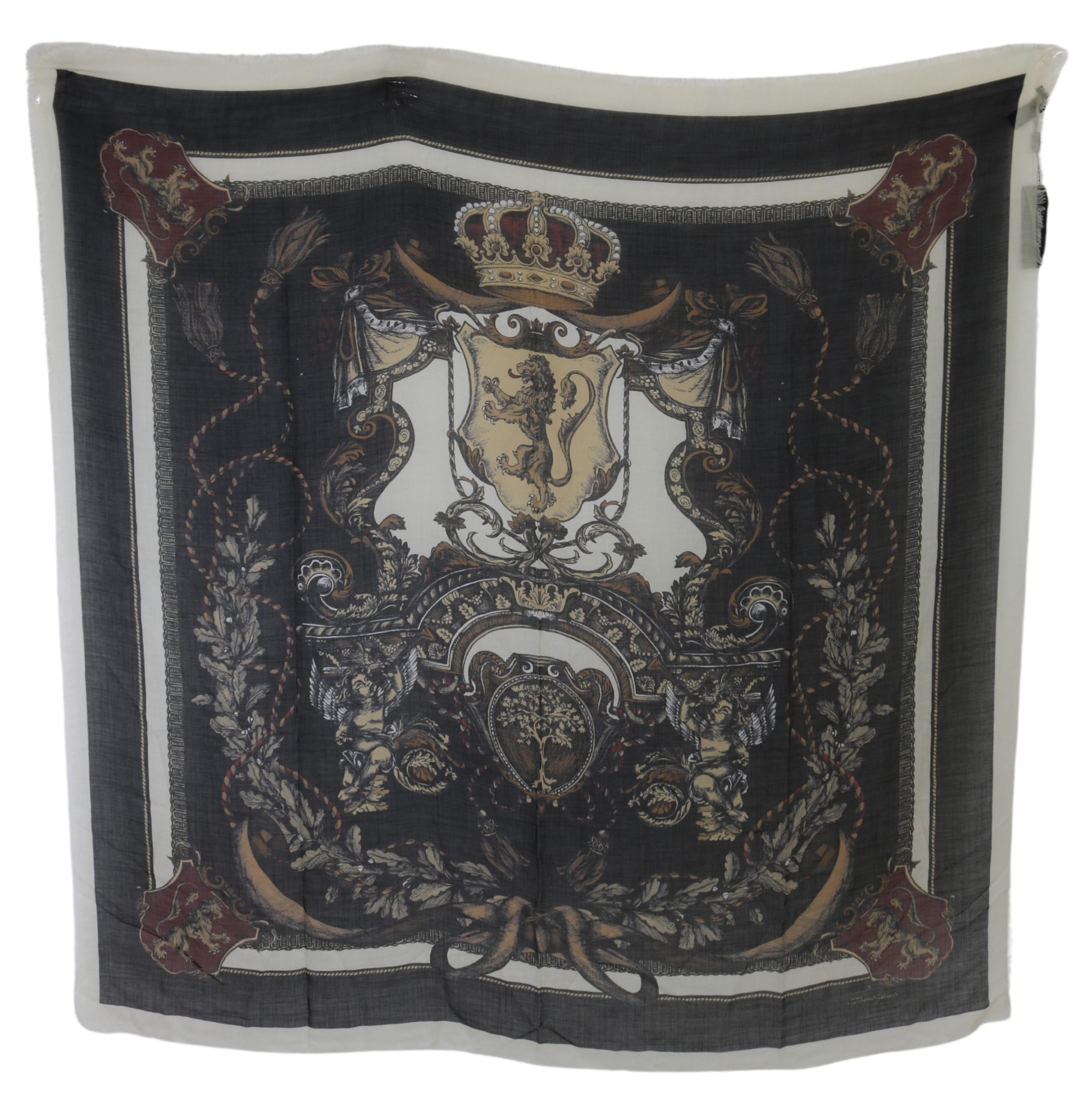 Dolce & Gabbana Men's Silk Cashmere Wrap Scarf Multicolor
