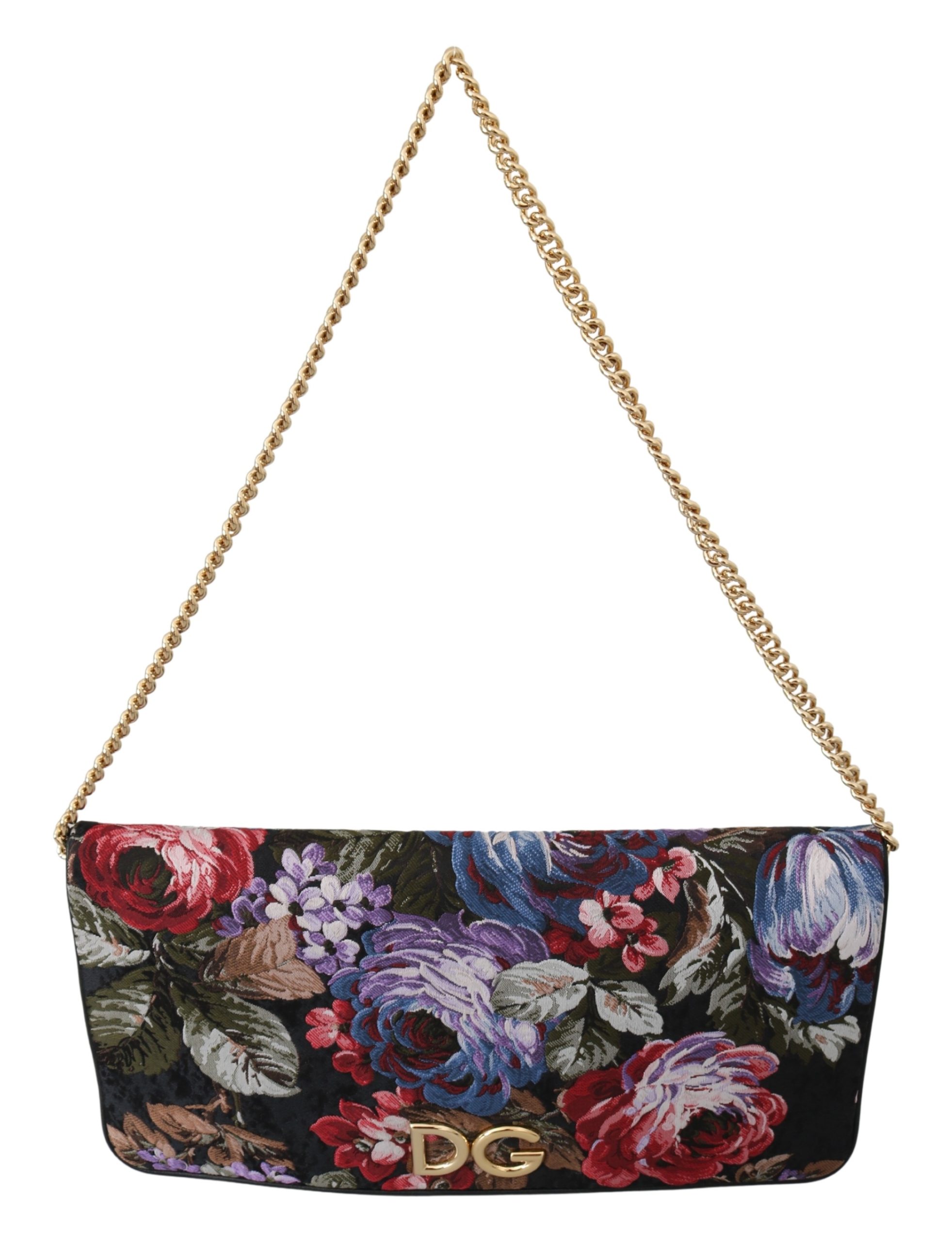 Dolce & Gabbana Women's Floral Jacquard Clutch Bag Multicolor VAS9922