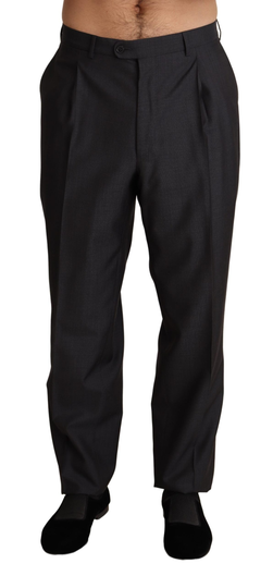 Gray Wool Blend Formal Trousers Pants - IT54 | XL