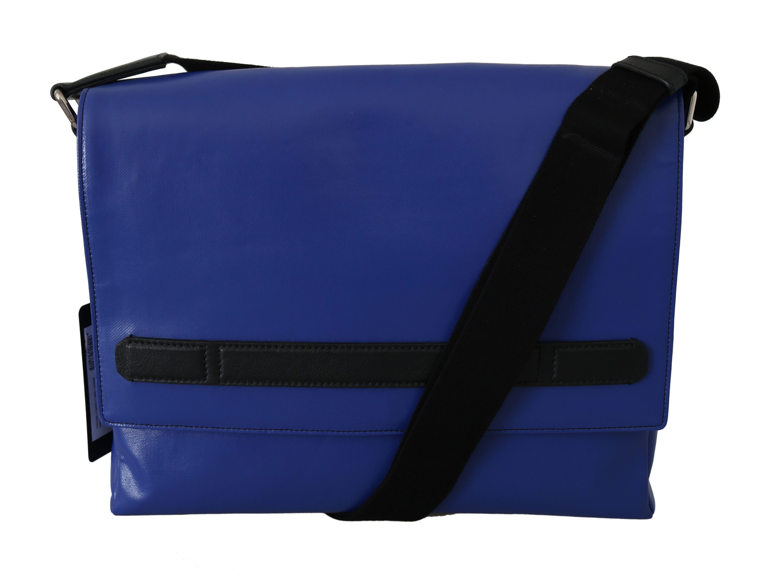 Dolce & Gabbana Men's Shoulder Cotton Sling Messenger Bag Blue VAS8776