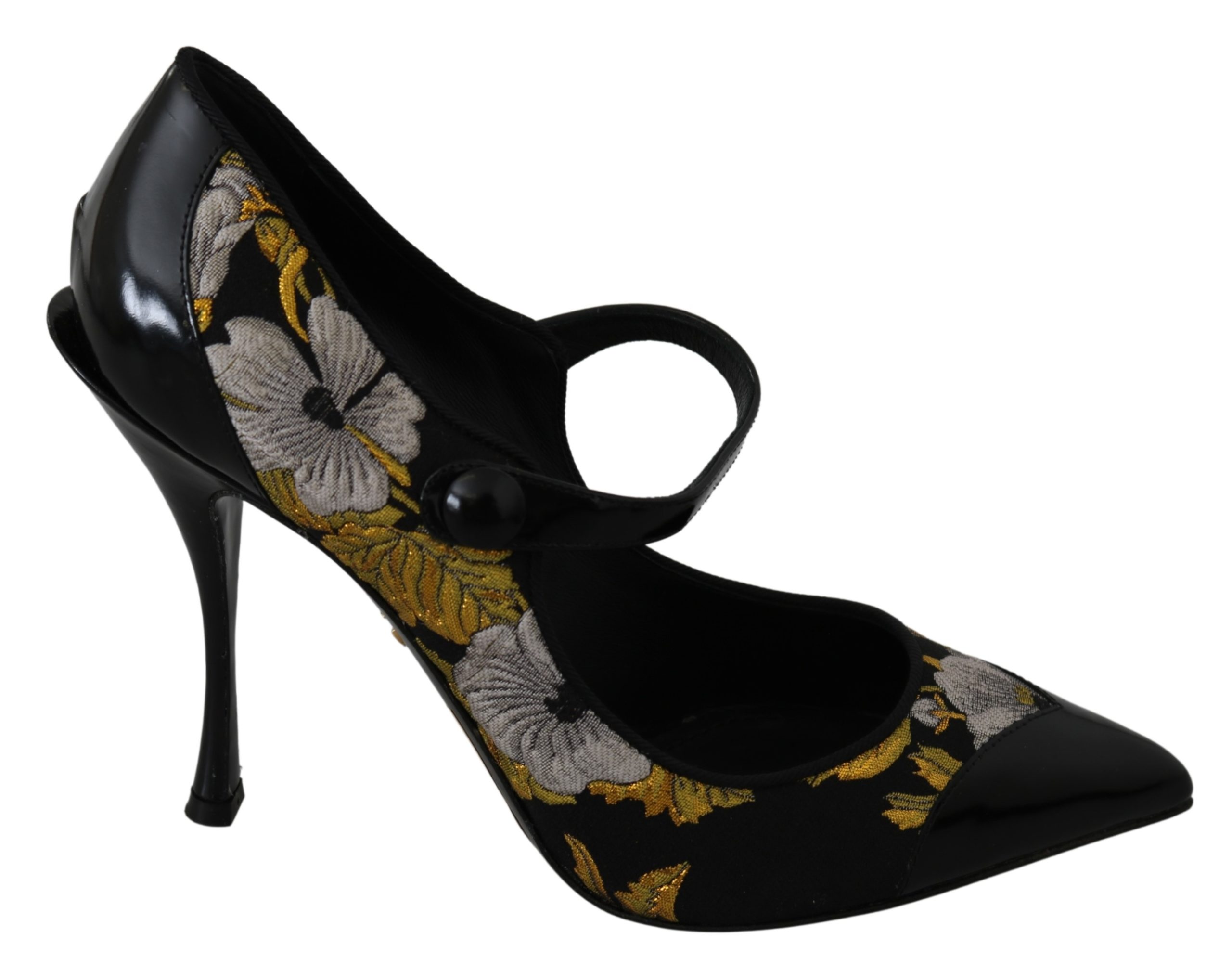 Dolce & Gabbana Women's Mary Janes Leather Pumps Black LA7254 - EU39/US8.5