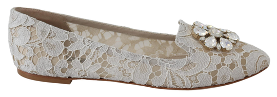 Dolce & Gabbana Women's Ballerinas Flats White LA8606-36 - EU36/US5.5
