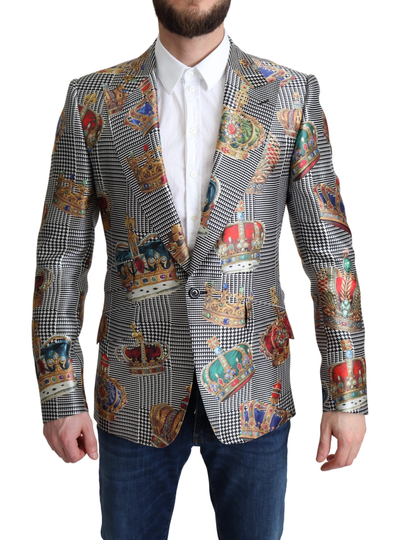 Dolce & Gabbana Men's Crown Jacket Black JKT2828-46 - IT46 | S