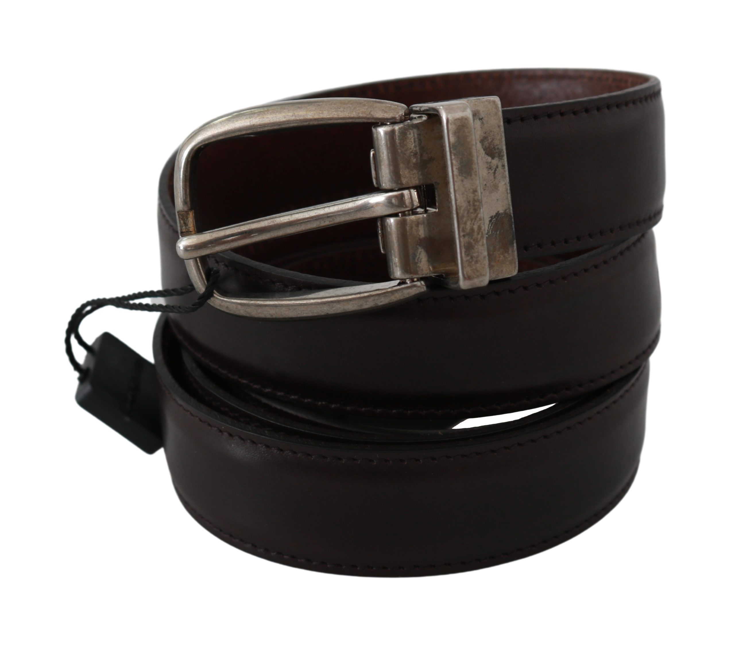 Dolce & Gabbana Men's Buckle Waist Leather Belt Brown BEL60552 - 110 cm / 44 Inches