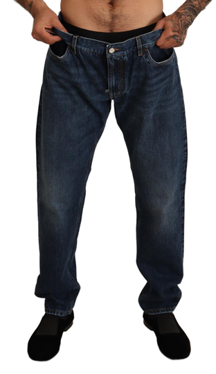 Dark Blue Cotton Denim Trouser Jeans Pant - IT56 | XXL