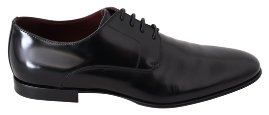 Dolce & Gabbana Men's Leather Derby Shoes Black MV3848-43 - EU43/US10
