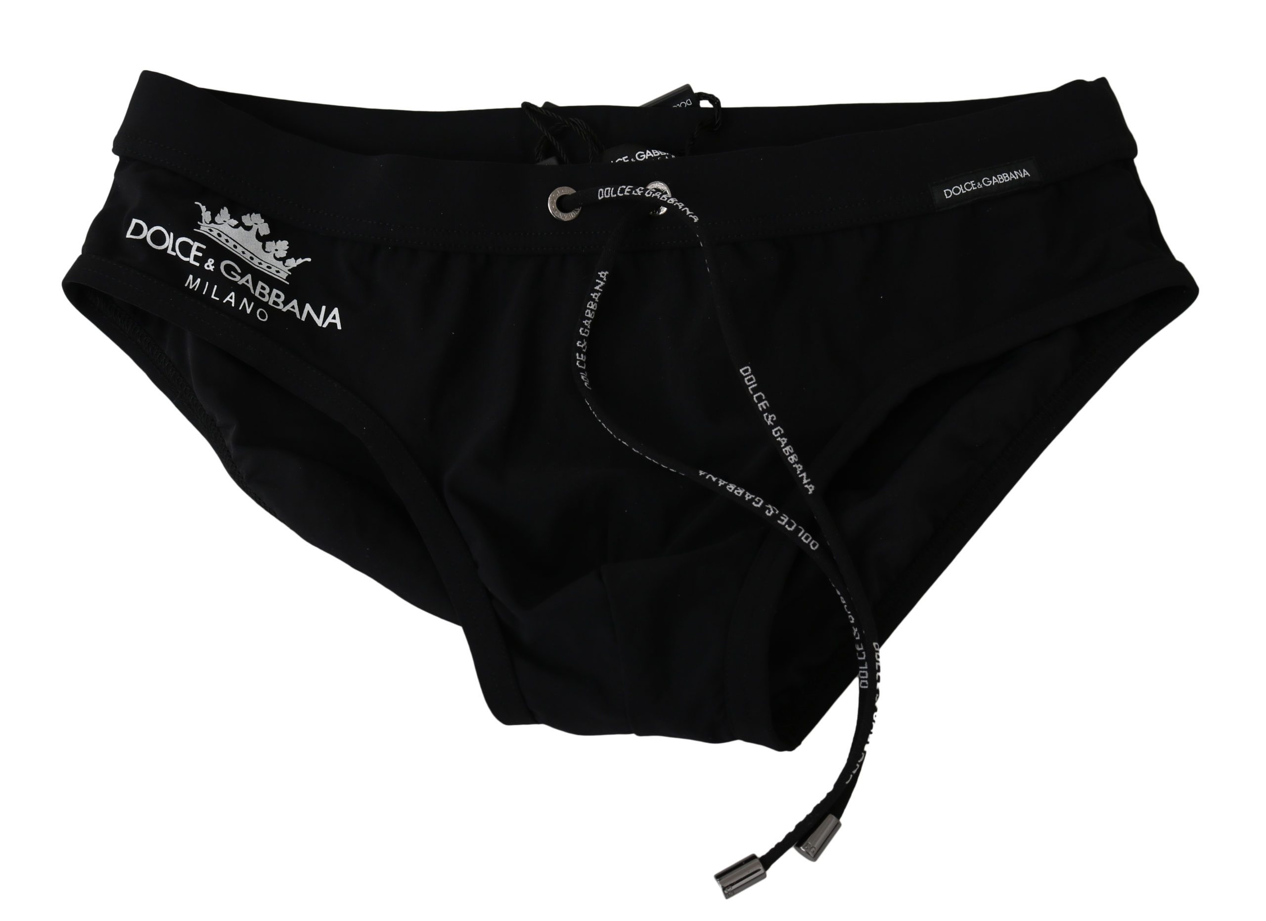 Dolce & Gabbana Men's Logo Nylon Stretch Briefs Black BIK988 - IT3 | XS