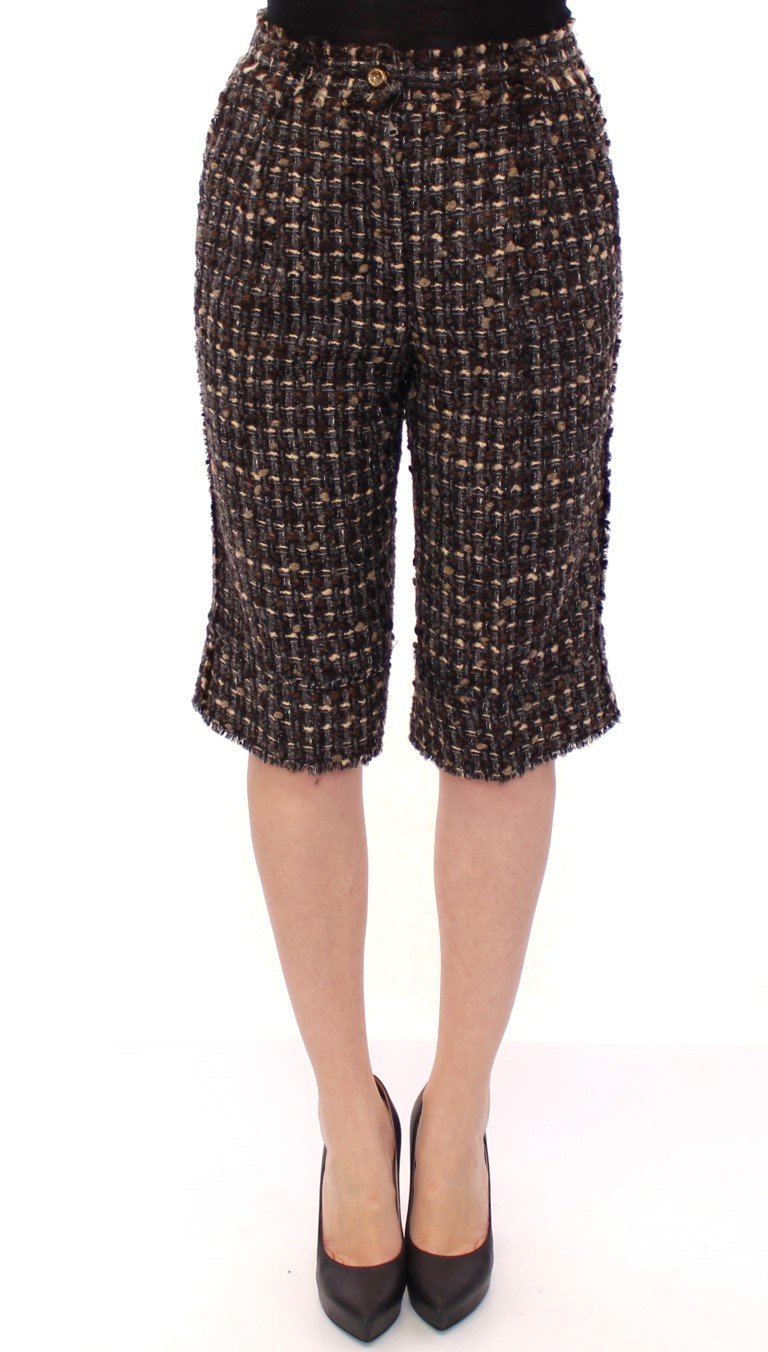 Dolce & Gabbana Women's Wool Shorts Multicolor GSS11736 - IT42|M