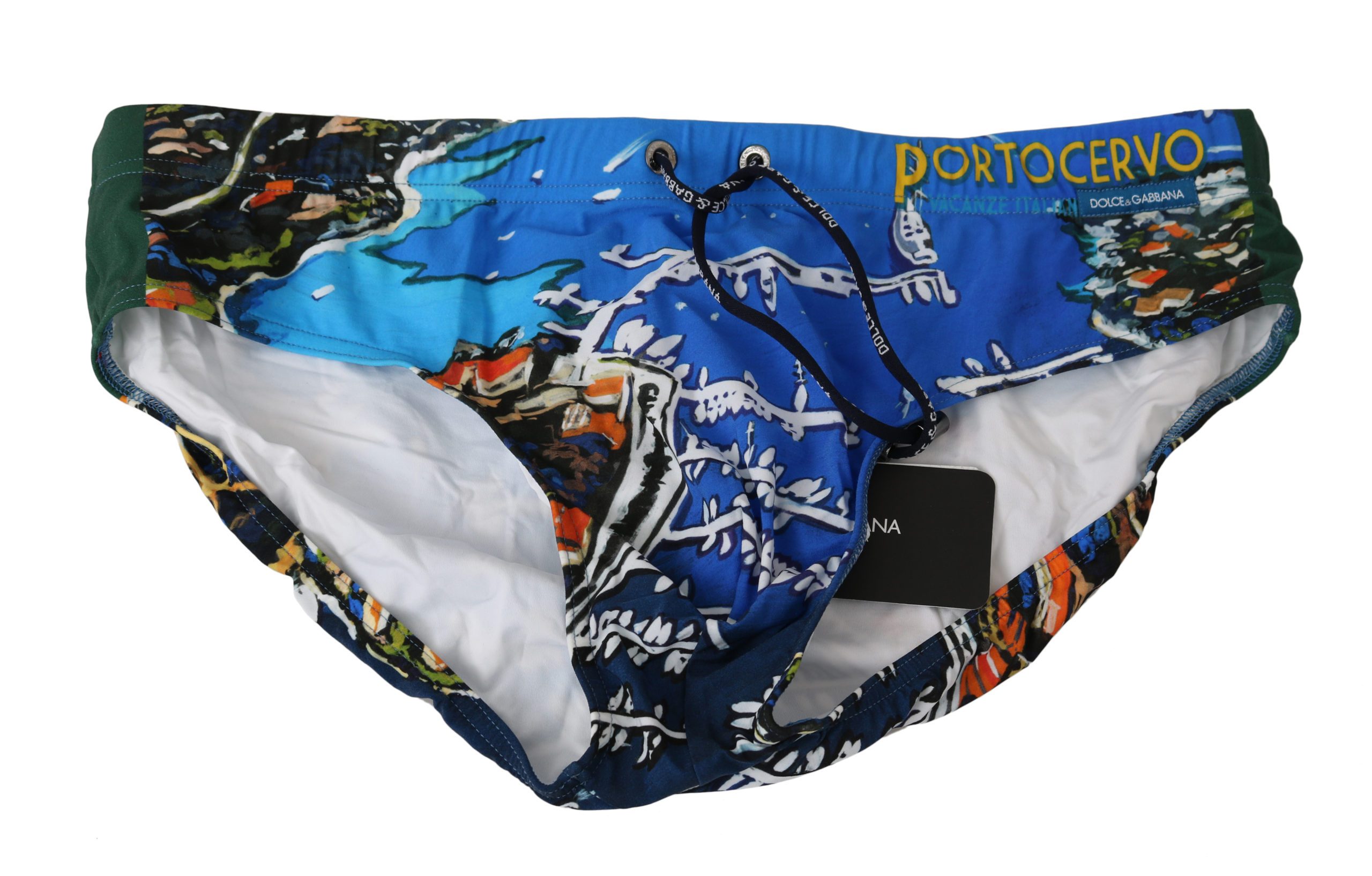 Dolce & Gabbana Men's PORTOCERVO Nylon Briefs Blue BIK980 - IT3 | XS