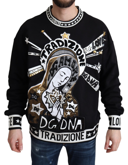 Dolce & Gabbana Men's Pullover Sweater Black TSH5891 - IT44 | S