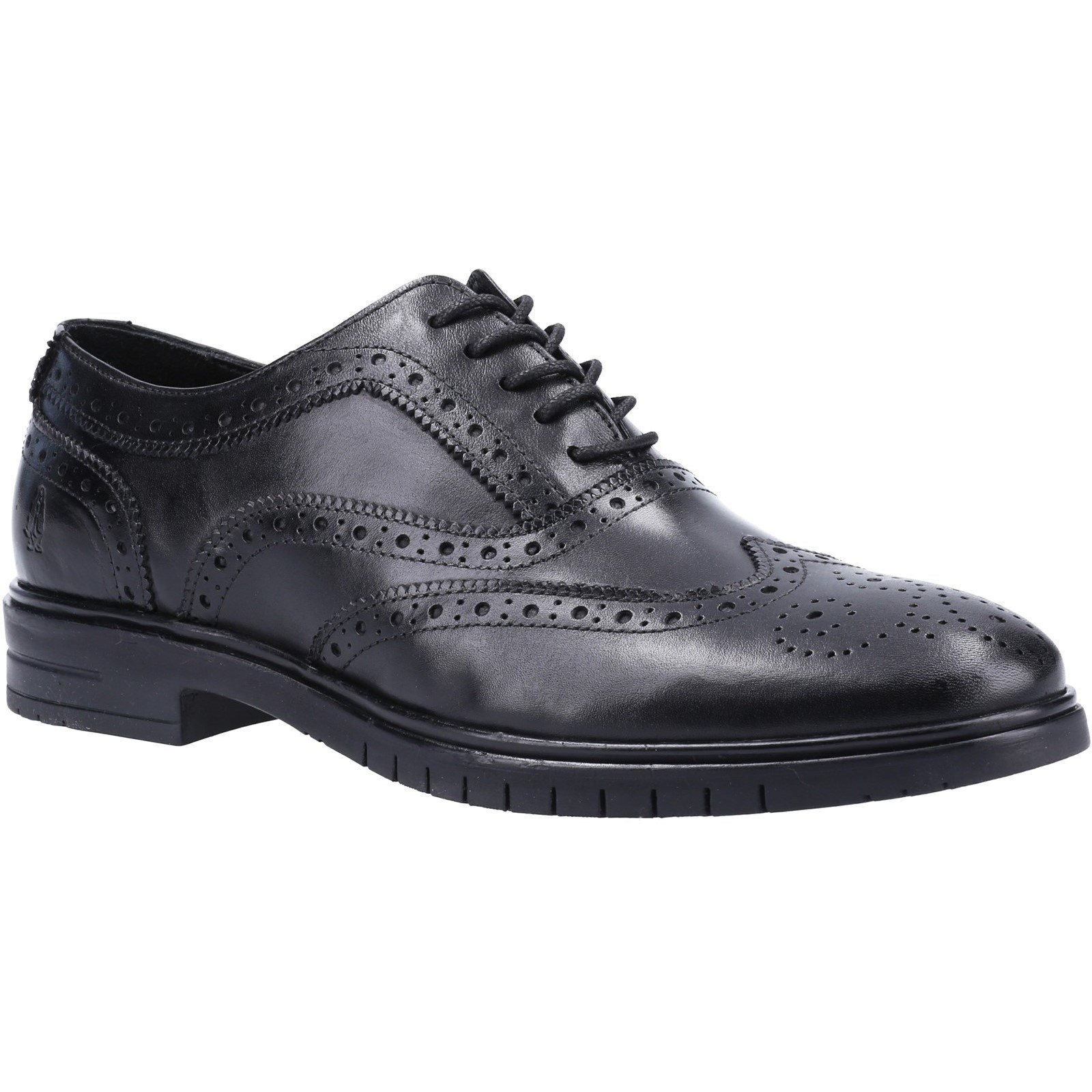 Hush Puppies Men's Santiago Lace Brogue Shoe Black 31989 - Black 8