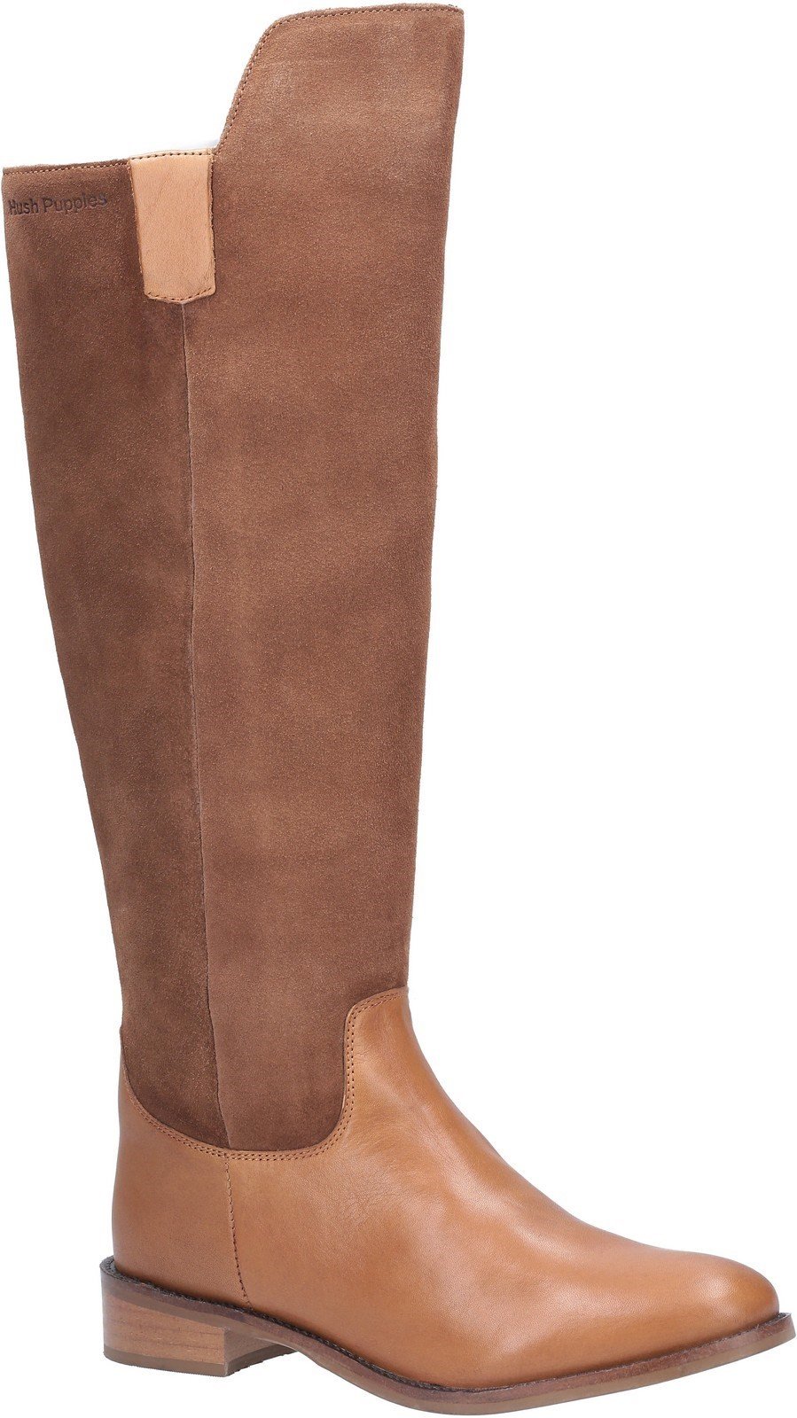 Hush Puppies Women's Alani Zip Up Long Boot Various Colours 29198 - Tan 3