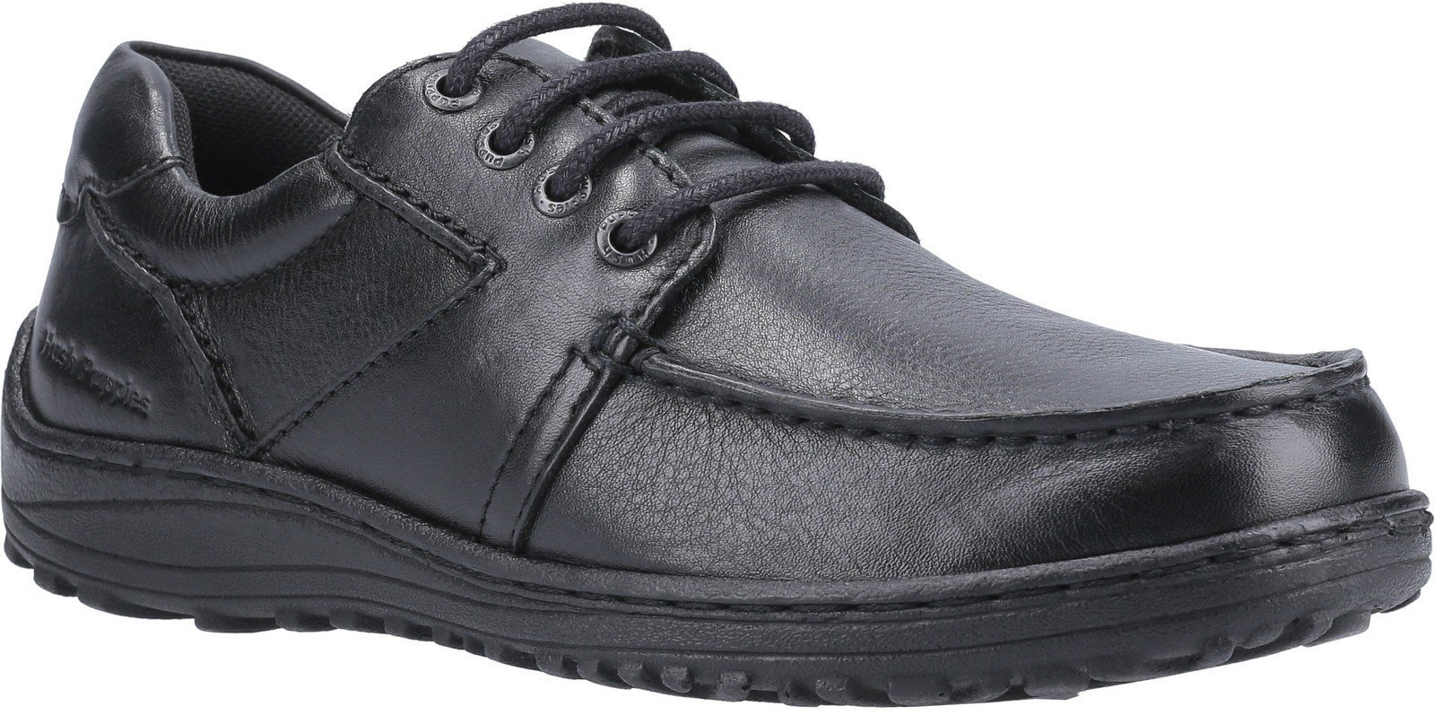 Hush Puppies Men's Theo Lace Up Moccasin Various Colours 30212 - Black 6
