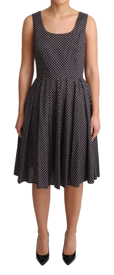 Dolce & Gabbana Women's Floral Cotton Dress Black DR2761-38 - IT38|XS