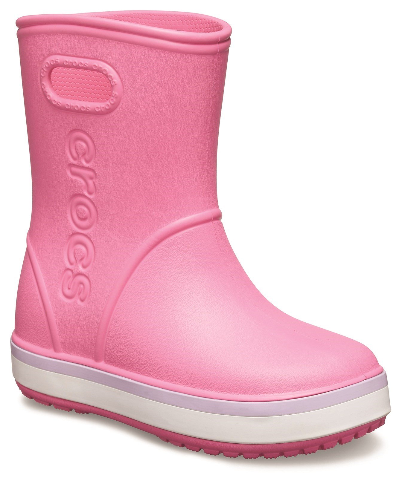 Crocs Kid's Rainboot Pull On Wellington Boot 31461 - Pink 6