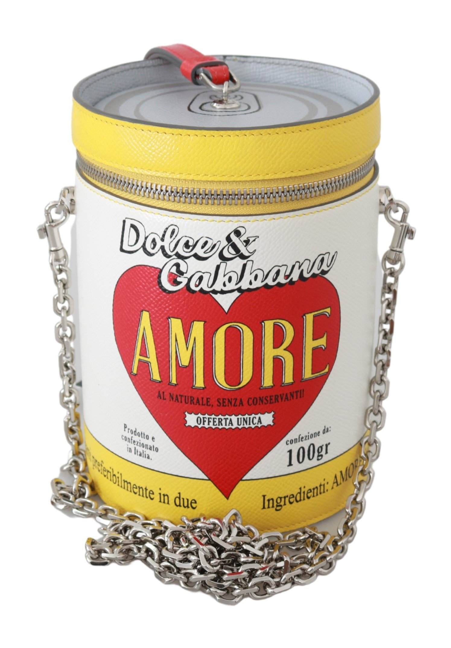 Dolce & Gabbana Women's Amore Round Leather Crossbody Bag White VAS9237