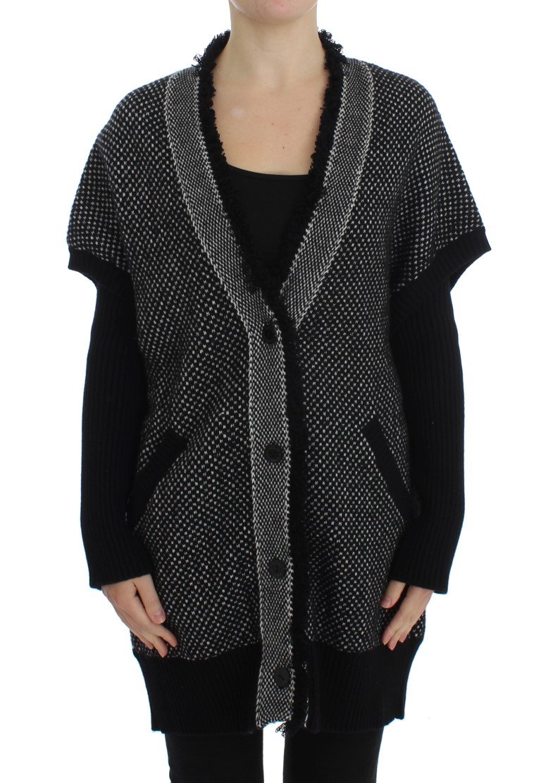Dolce & Gabbana Women's Knitted Cashmere Cardigan Gray SIG20501 - IT46|XL