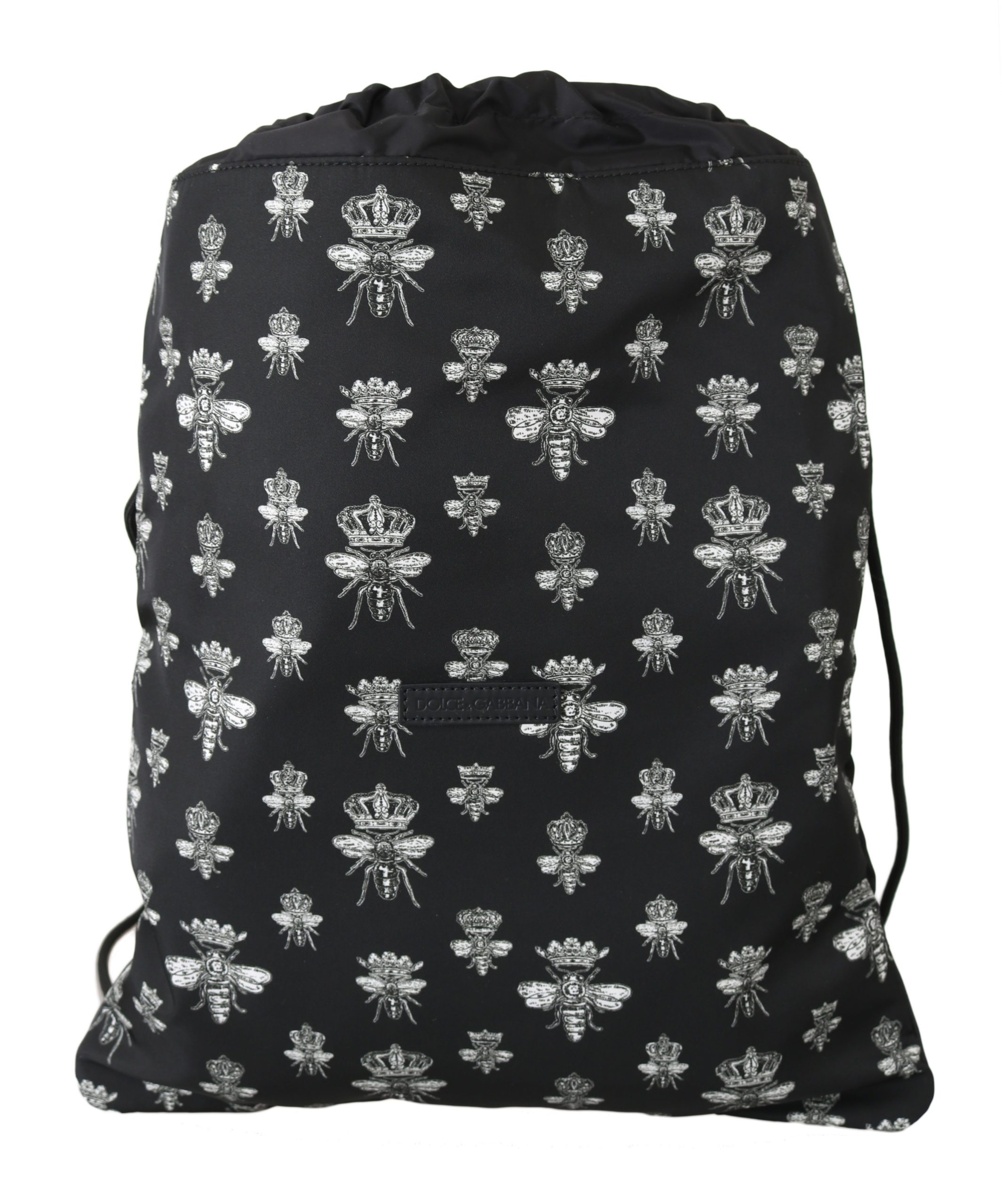 Dolce & Gabbana Women's Bee Crown Nap Sack Backpack Black VA8643