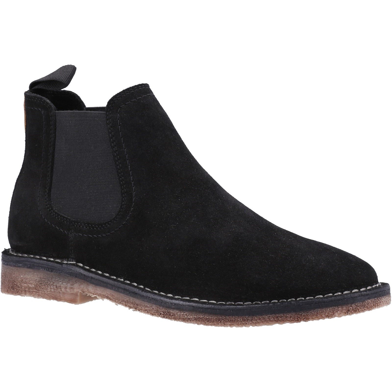 Hush Puppies Men's Shaun Leather Chelsea Boot Various Colours 32897 - Black 12