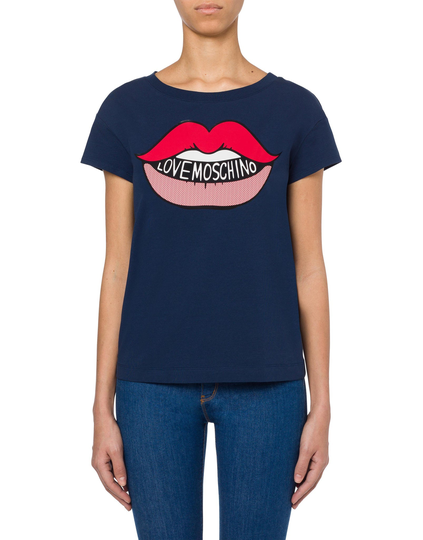 Love Moschino Women's Tops & T-Shirt Black LO1501111-IT40-S - IT40|S