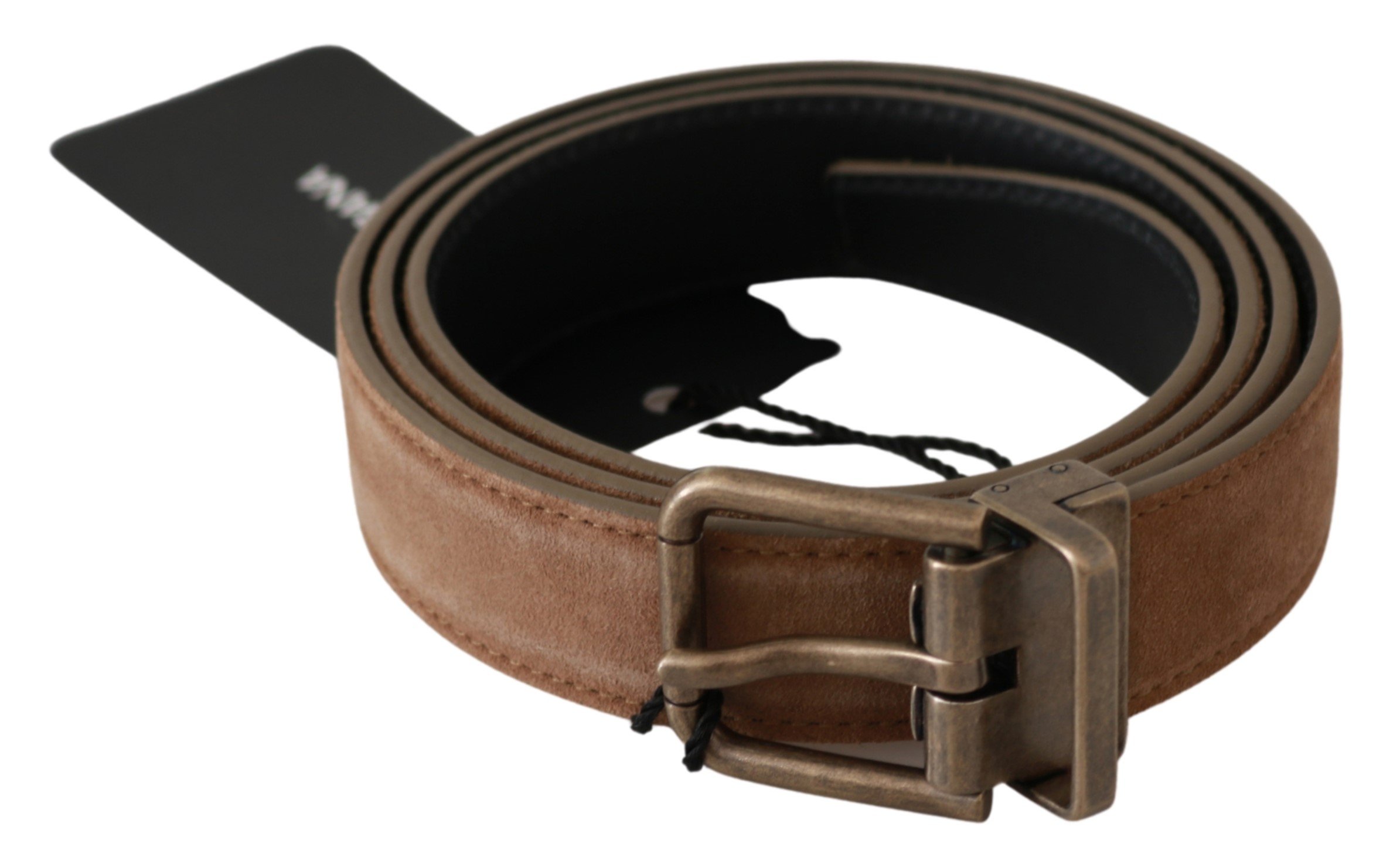 Dolce & Gabbana Men's Buckle Waist Leather Belt Brown BEL60614 - 90 cm / 36 Inches