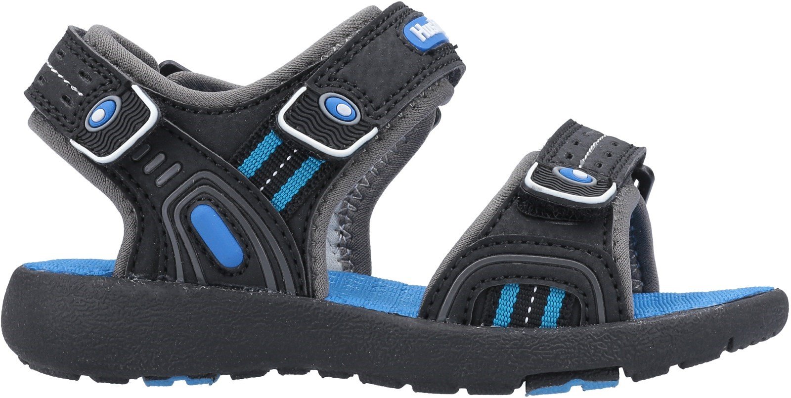 Hush Puppies Kid's Mario Quarter Strap Sandal Various Colours 32653 - Black 10