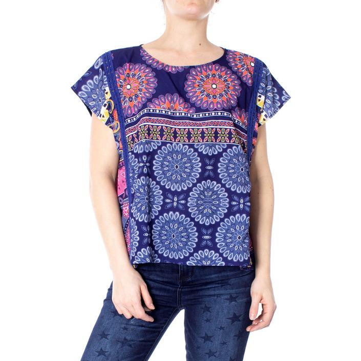 Desigual Women's Top Blue 166037 - blue S