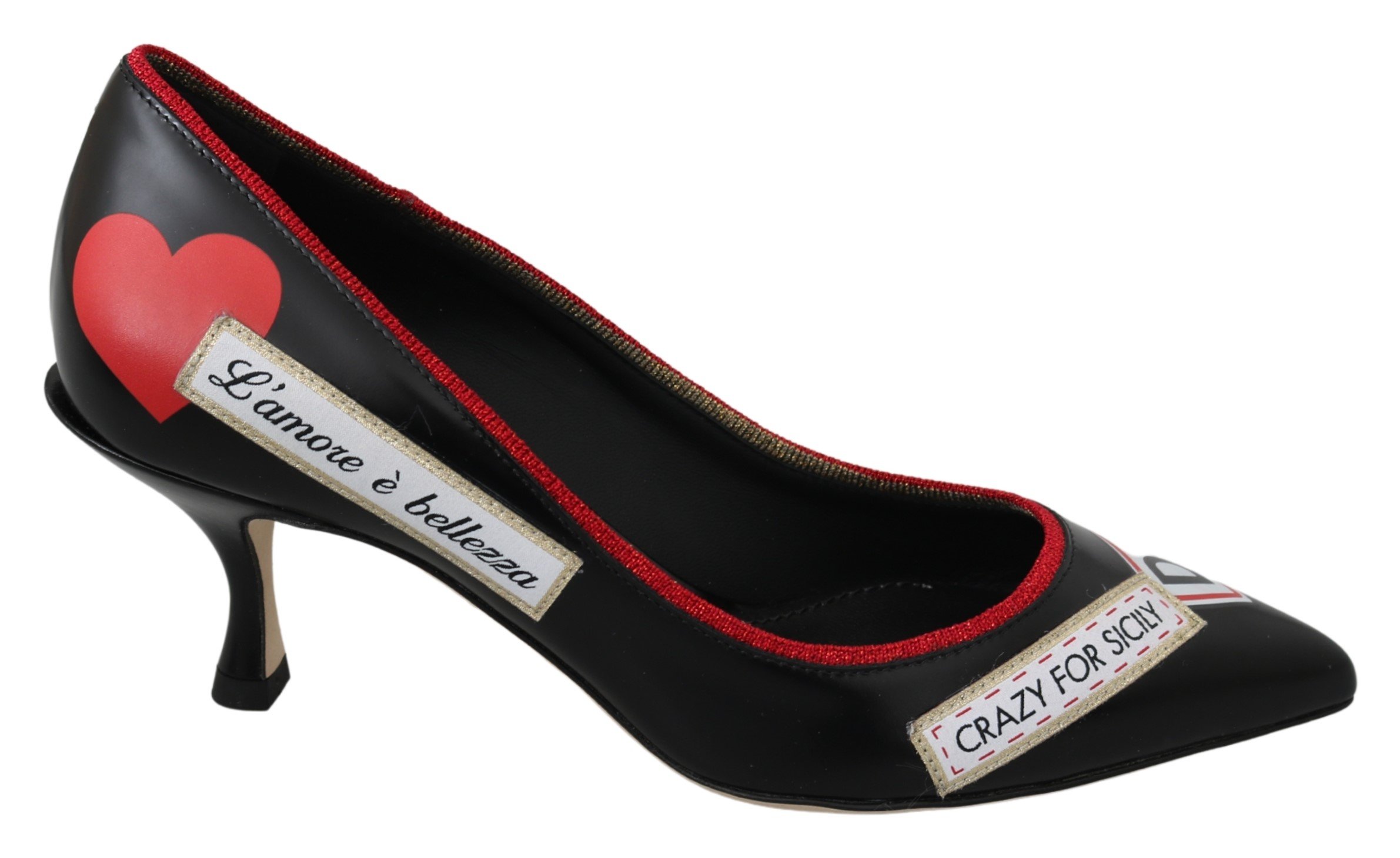 Dolce & Gabbana Women's L' Amore E' Bellezza Pumps Black LA6944 - EU40/US9.5