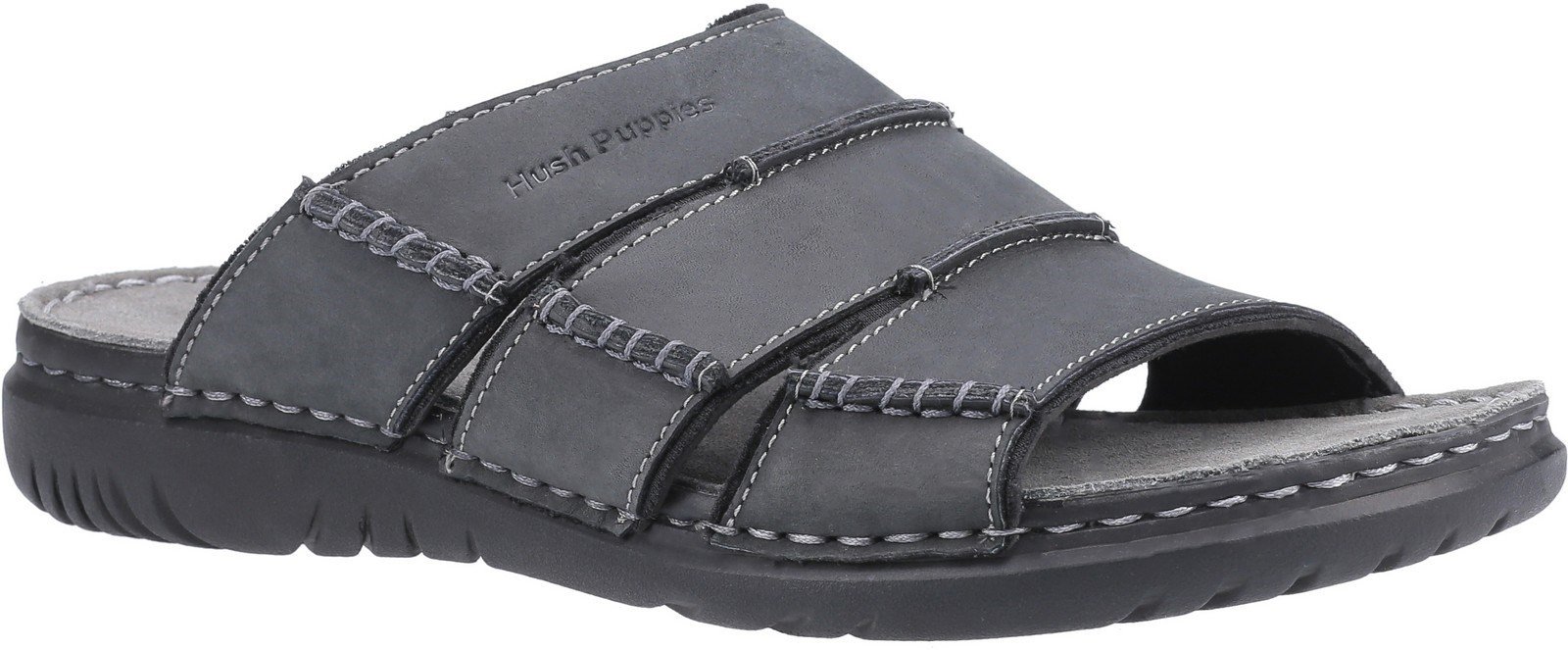 Hush Puppies Men's Cameron Mule Sandal Various Colours 30189 - Black 6