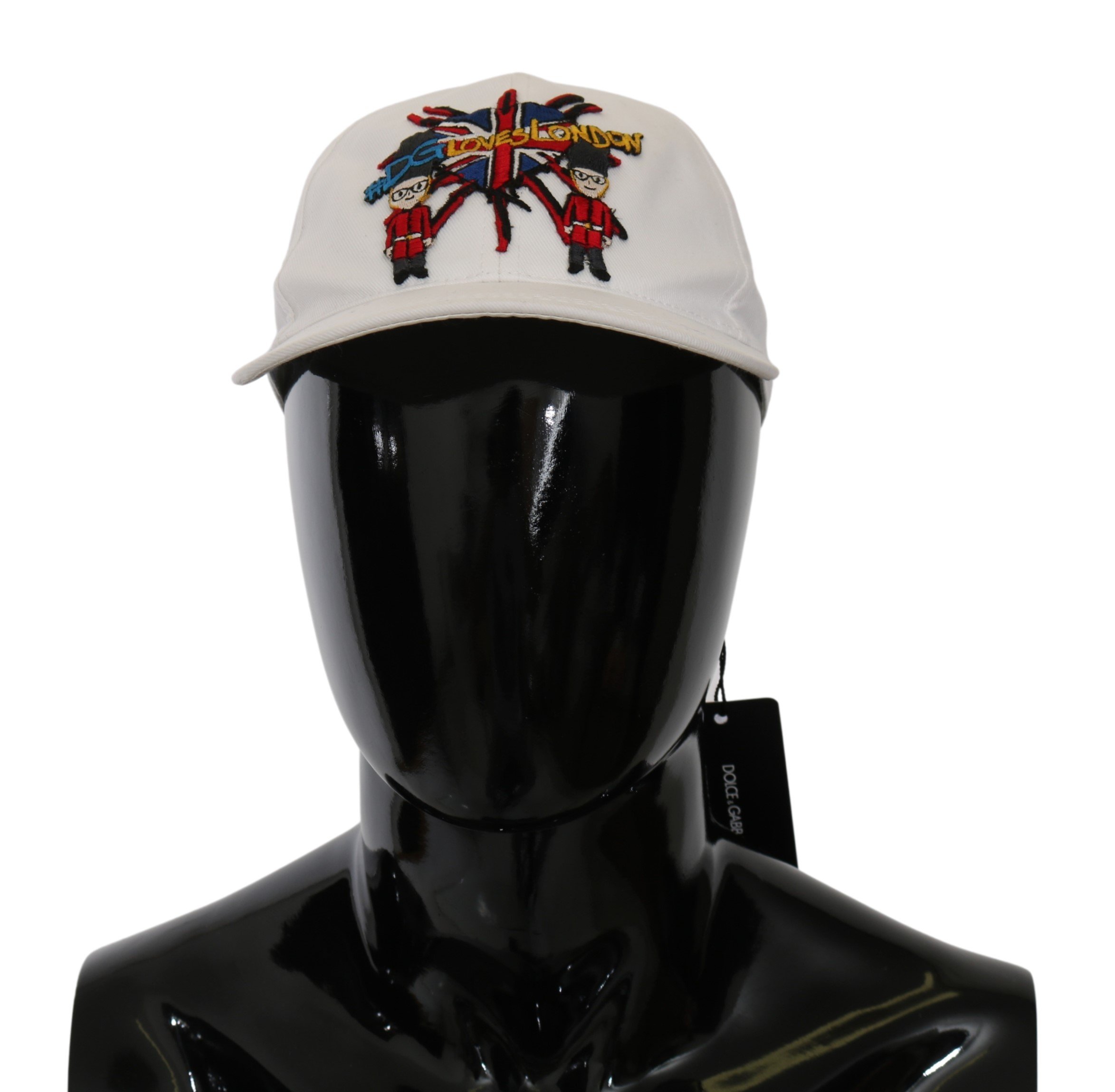 Dolce & Gabbana Men's #DGLovesLondon Baseball Cotton Cap White HAT20053 - 58 cm|M