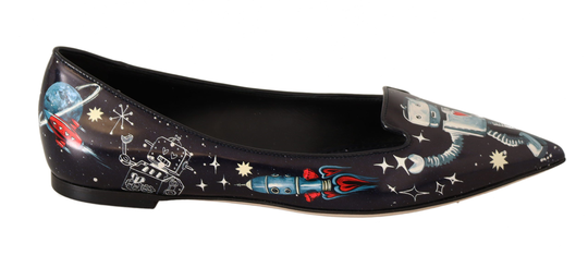 Black Outer Space Ballerina Loafers - EU36/US5.5