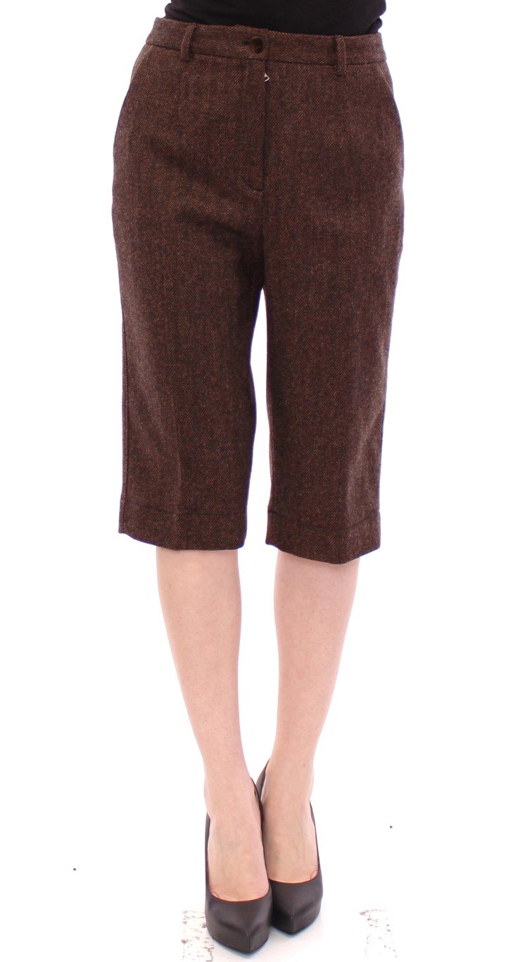 Dolce & Gabbana Women's wool Shorts Brown GSS10089 - IT42|M