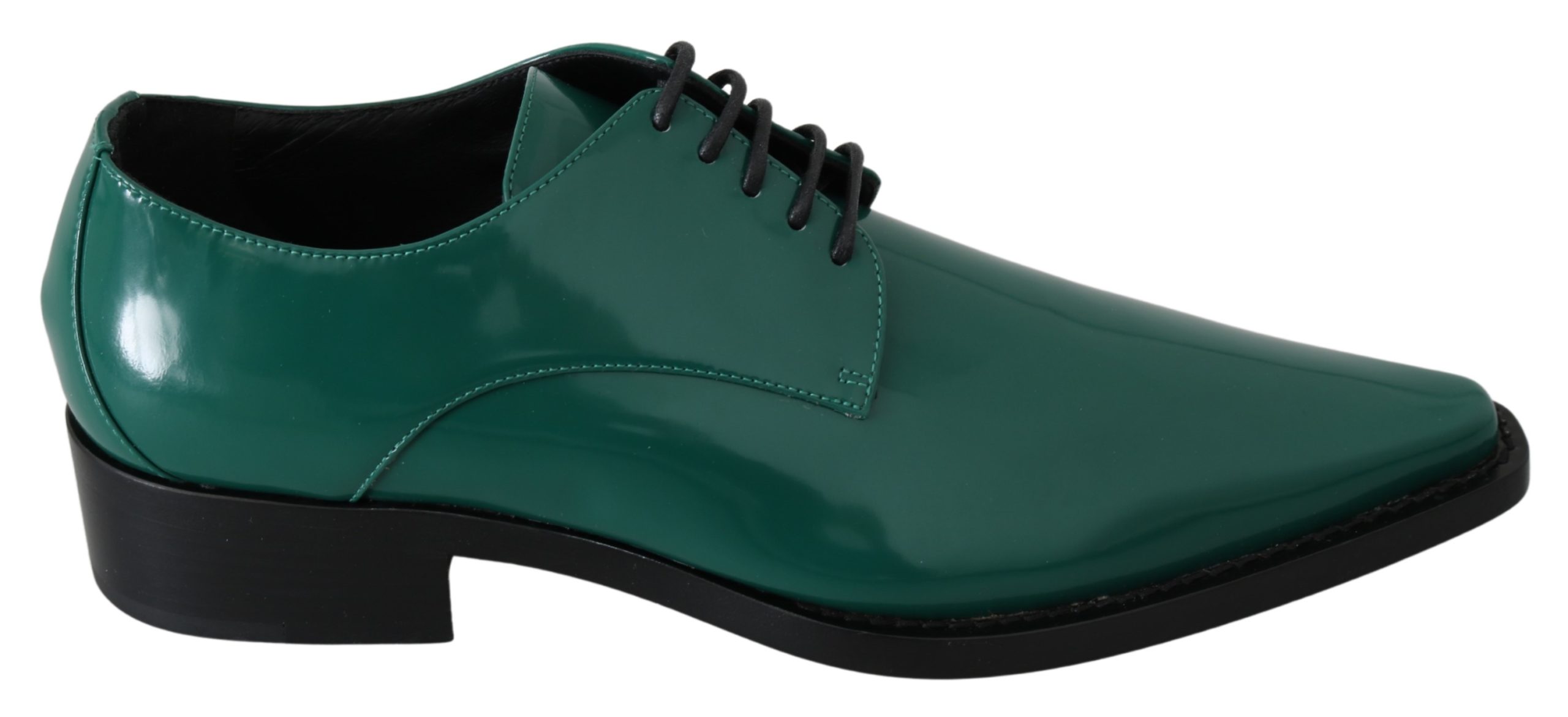 Dolce & Gabbana Women's Leather Formal Dress Broque Shoe Green LA7211 - EU38/US7.5