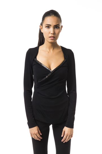BYBLOS Women's Top Black BY1234755 - XS
