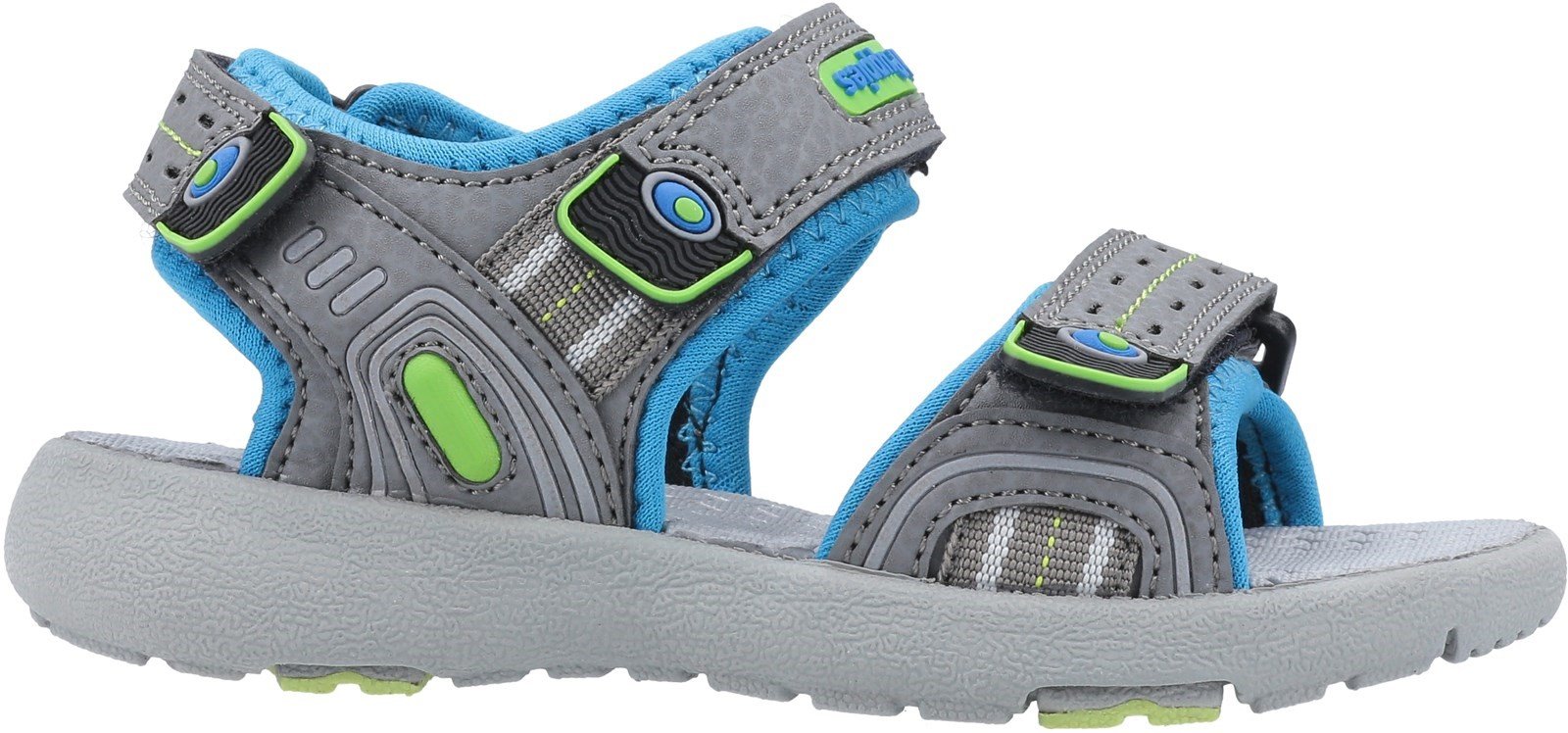 Hush Puppies Kid's Mario Quarter Strap Sandal Various Colours 32653 - Grey 11