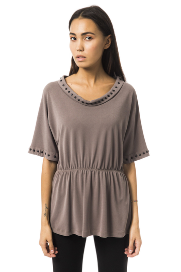 BYBLOS Women's Top Gray BY1234749 - IT42 | S